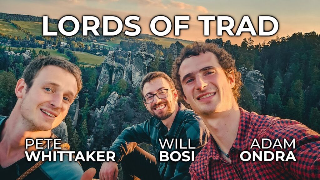 "Lords of Trad" - Adam Ondra, Pete Whittaker i Will Bosi z wizytą w Adršpachu